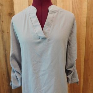 Face grey long sleeve with buckles